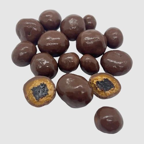 Dark Chocolate Covered Raisins with Sea Salt