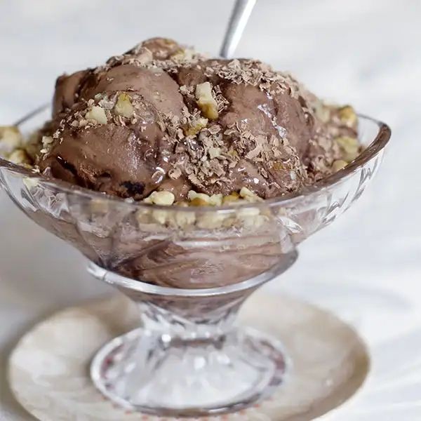 Dark Chocolate Walnut Ice Cream
