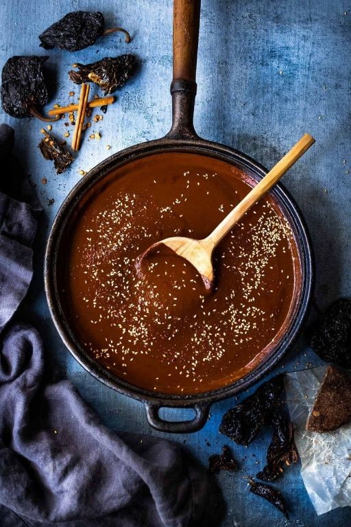 Dark Chocolate and Chili Mole Sauce