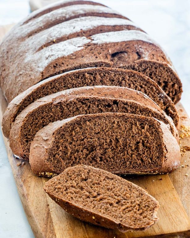 Dark Rye Artisan Bread with Caraway