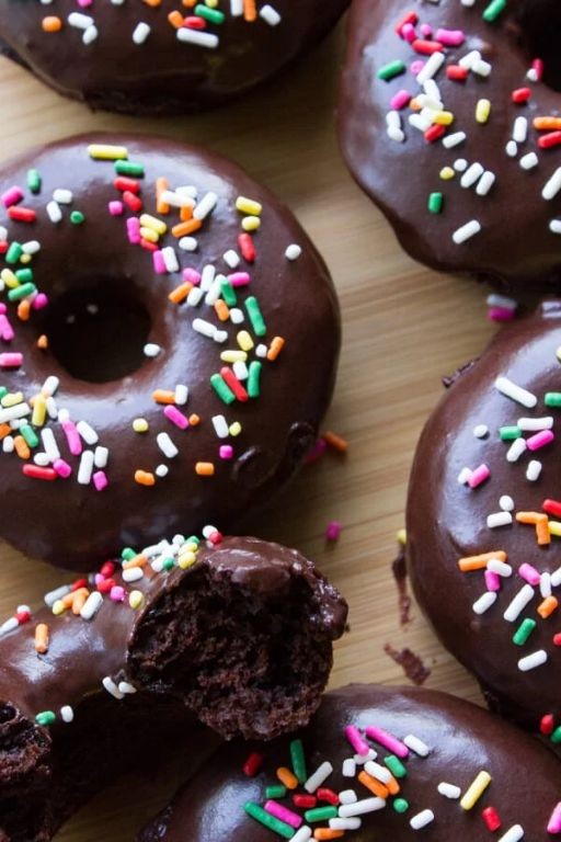 Double Chocolate Baked Donuts