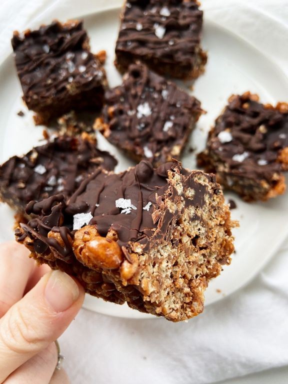 Double Chocolate Cereal Bars