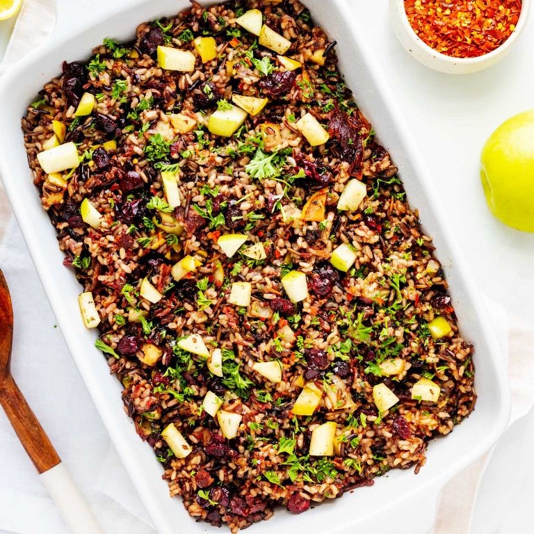 Dove Stuffed with Wild Rice and Cranberries