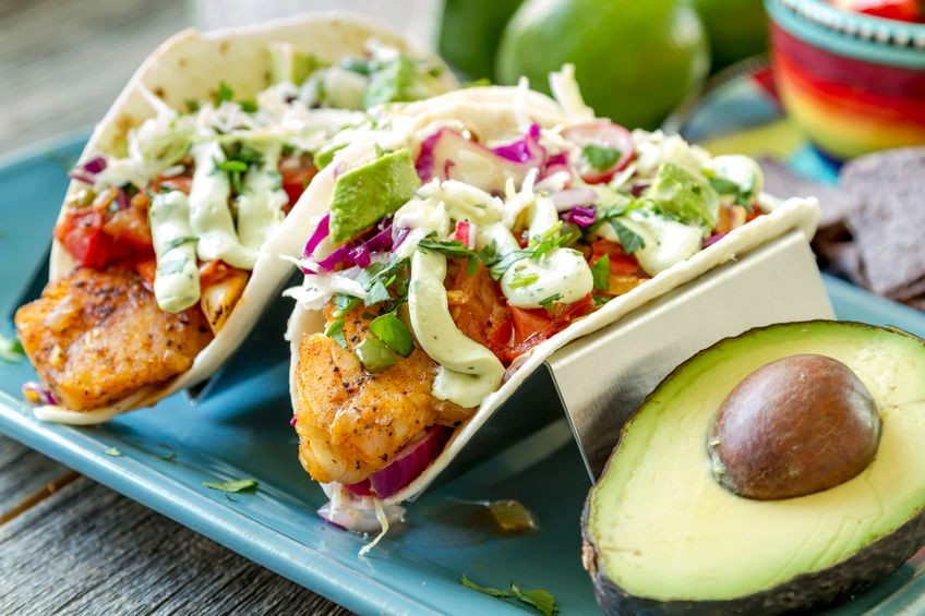Dove Tacos with Avocado Lime Crema