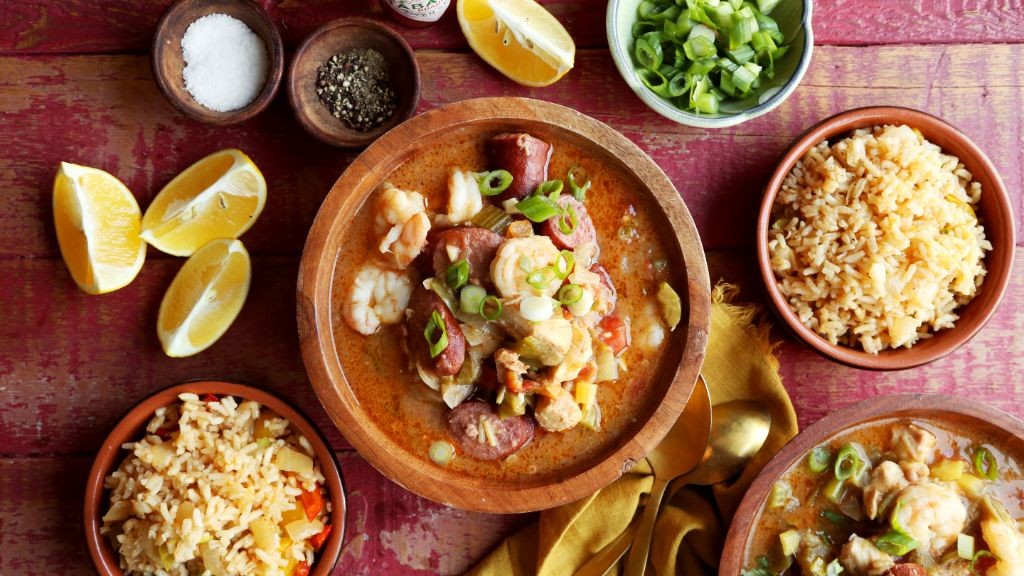 Dove and Sausage Gumbo