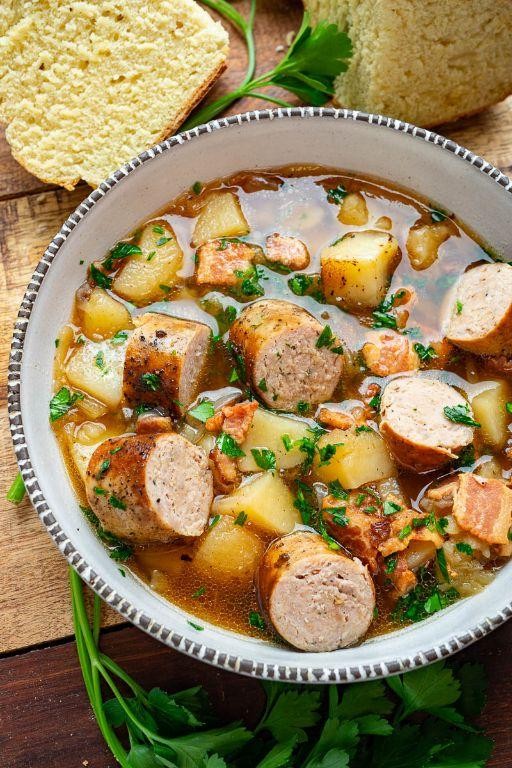 Dublin Coddle with Potatoes and Sausage