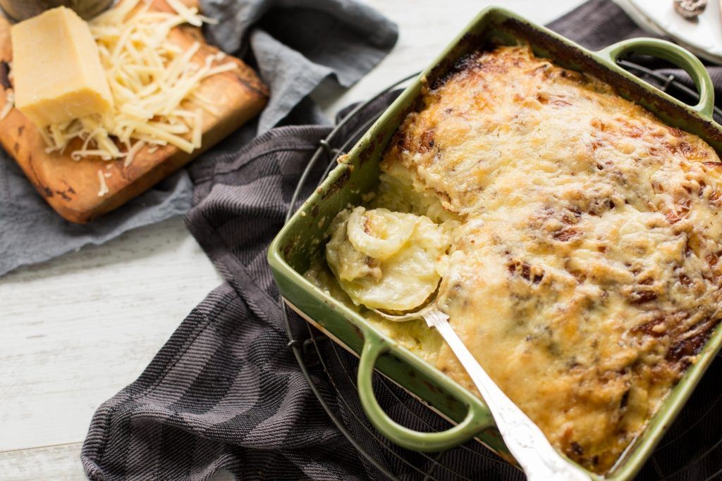 Dubliner Cheese and Garlic Scalloped Potatoes