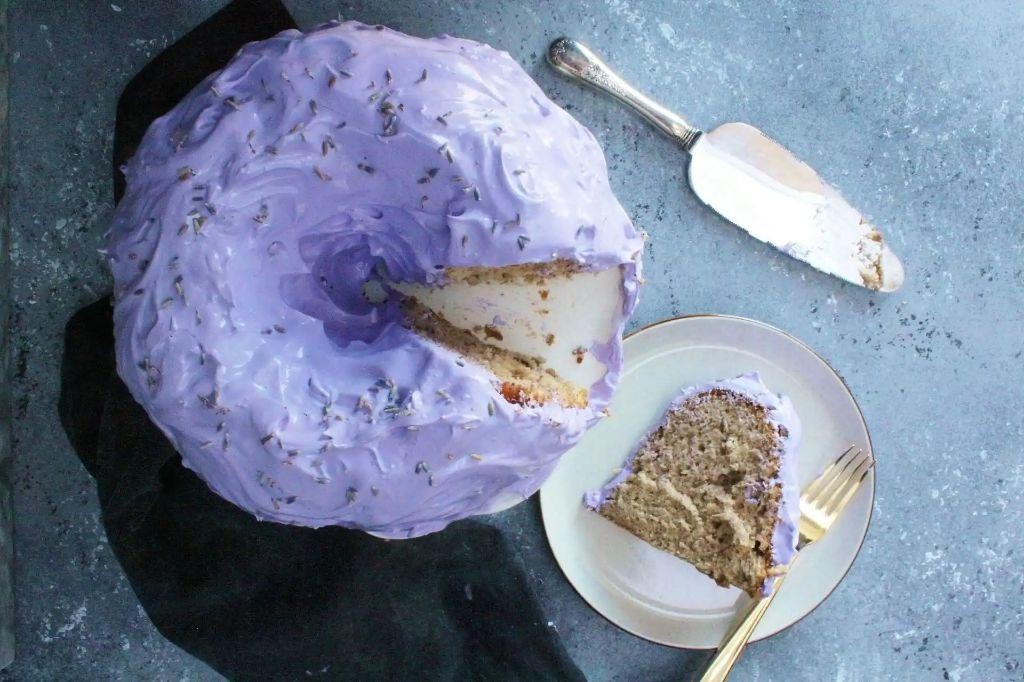 Earl Grey Lavender Chiffon Cake