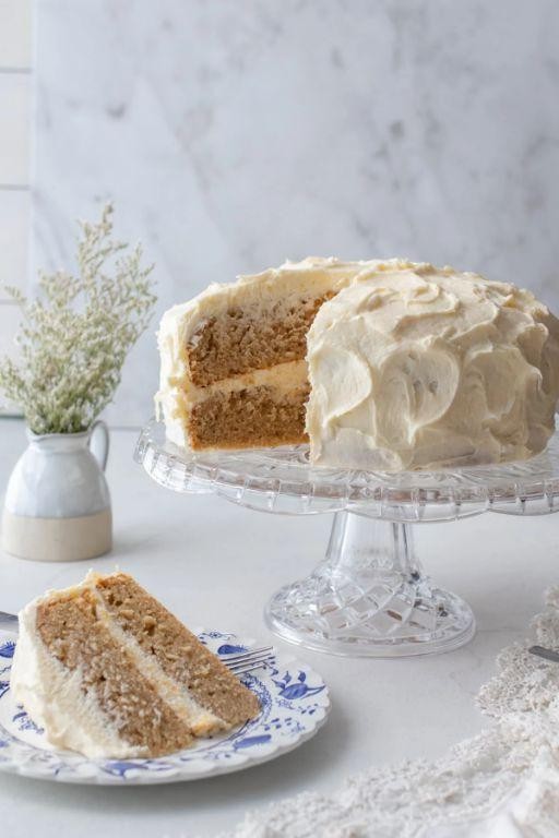 Earl Grey Tea Cake with Clotted Cream Frosting