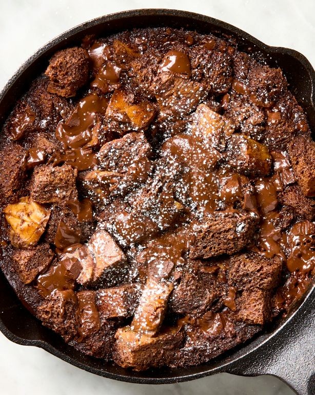 Easter Chocolate Bread Pudding Casserole