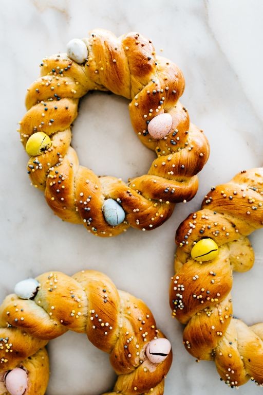 Easter Egg Bread Wreath