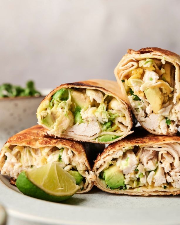 Easy Canned Chicken Avocado Wraps