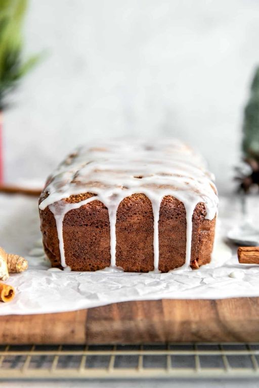 Easy Gingerbread Loaf with Glaze