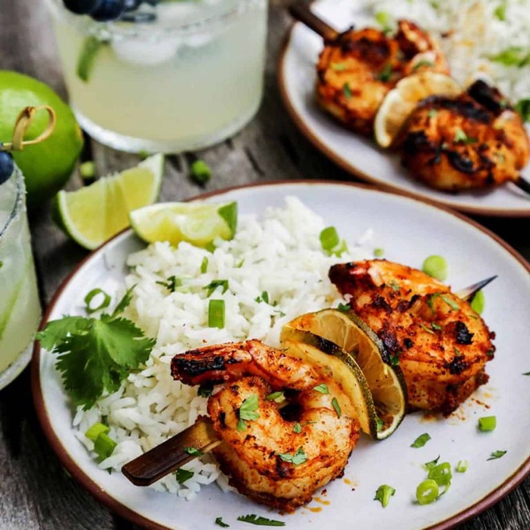 Easy Margarita Shrimp Skewers