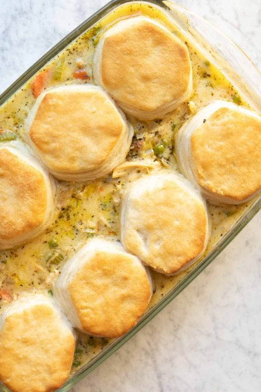 Easy Rotisserie Chicken and Bisquick Biscuits