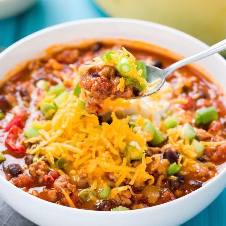 Easy Turkey Chili in the Crockpot