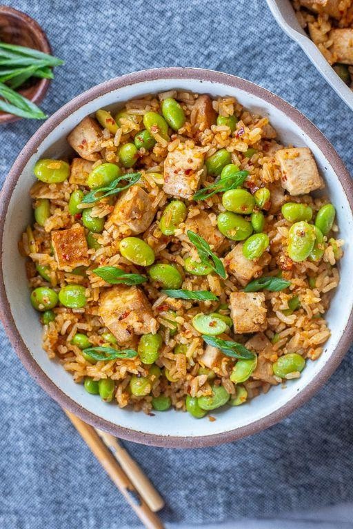 Edamame and Tofu Stir-Fry