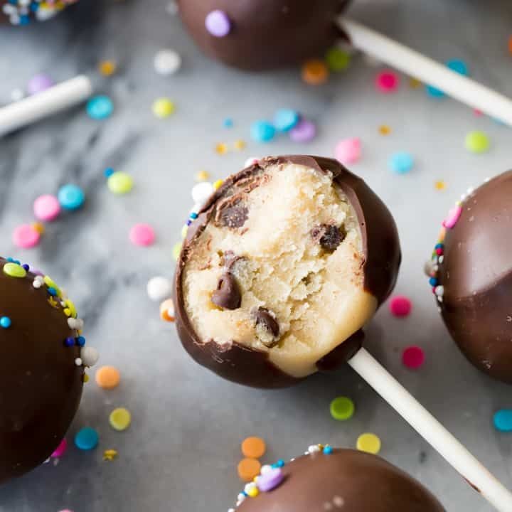 Edible Cookie Dough Pops