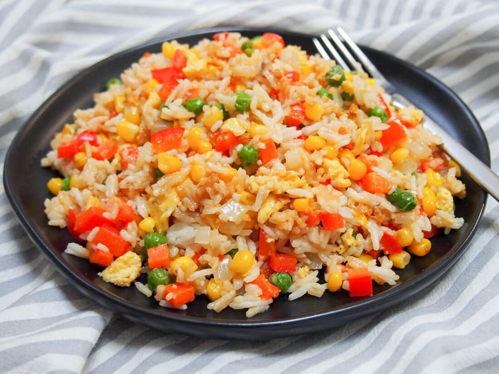 Egg Fried Rice with Vegetables