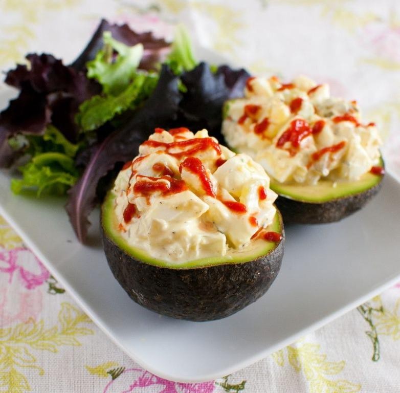 Egg Salad Stuffed Avocado