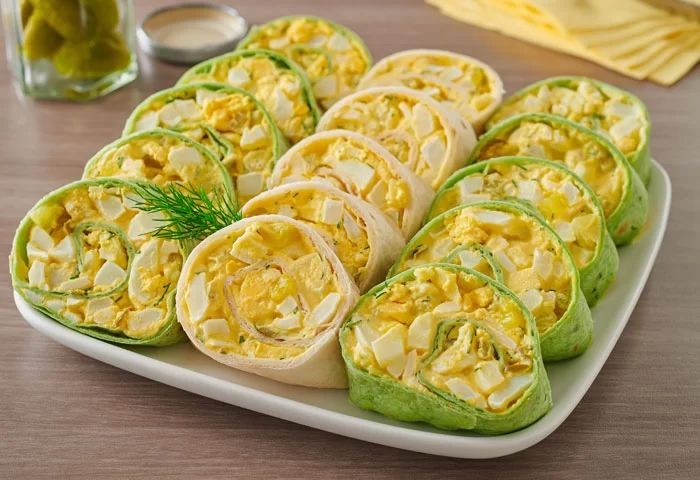Egg Salad Tortilla Roll Ups