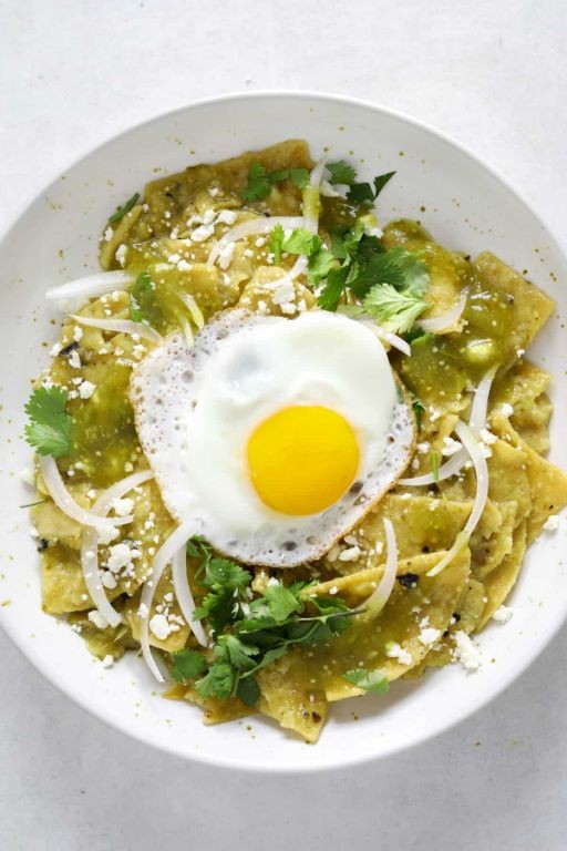Egg White Chilaquiles with Salsa Verde