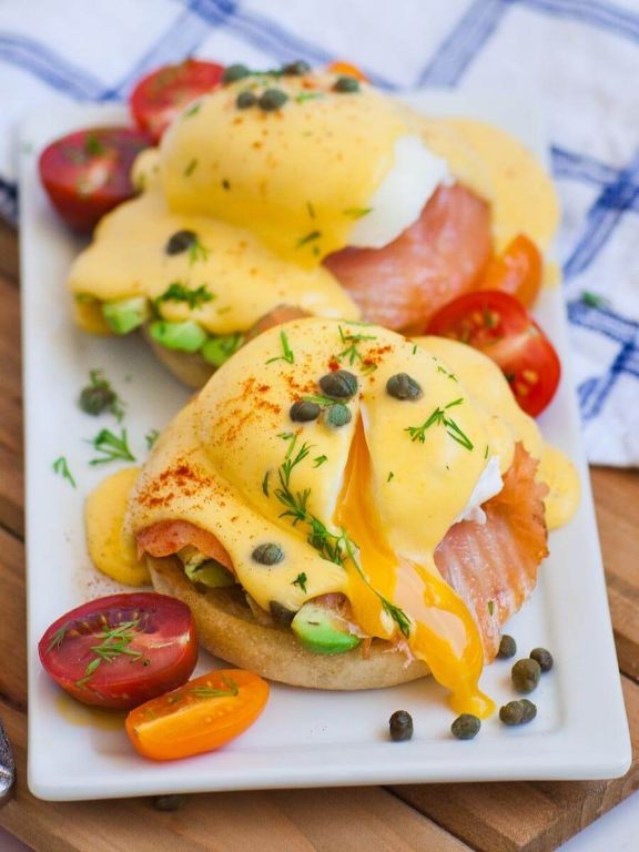 Egg White and Smoked Salmon Benedict