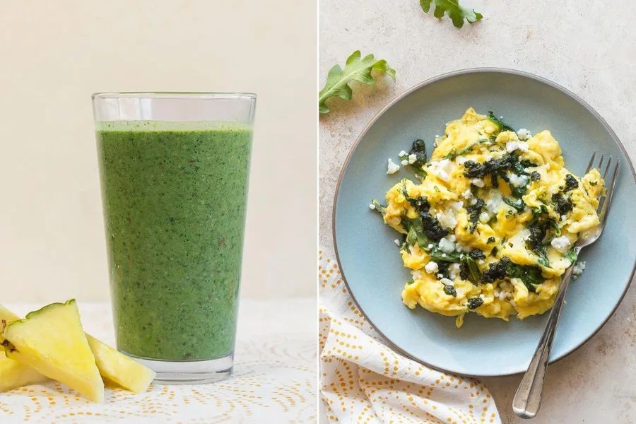 Egg and Kale Breakfast Smoothie