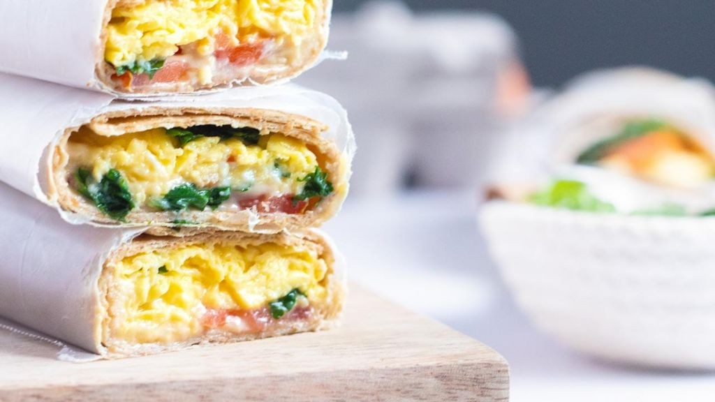 Egg and Kale Breakfast Wrap