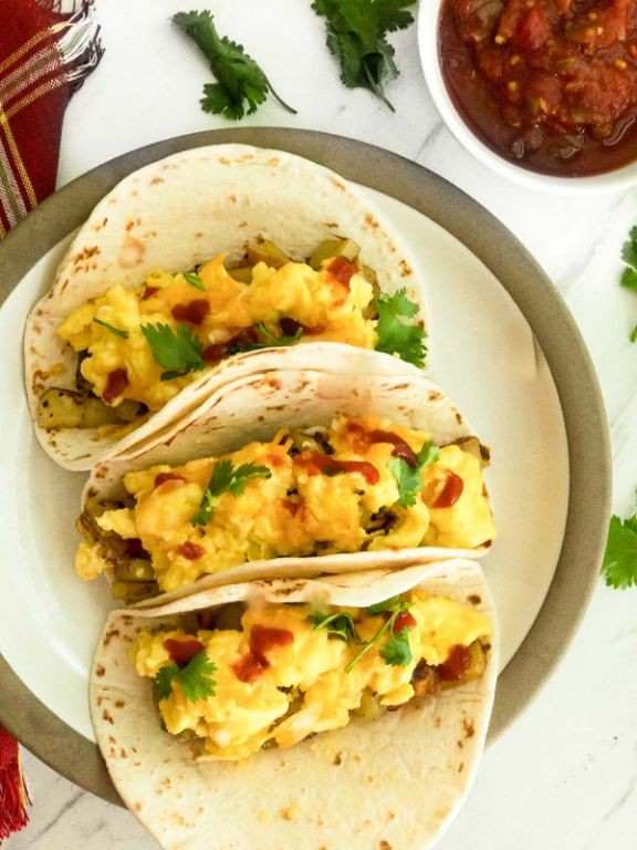Egg and Potato Breakfast Tacos