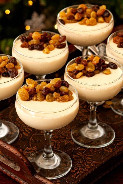 Eggnog Panna Cotta with Cinnamon Dust