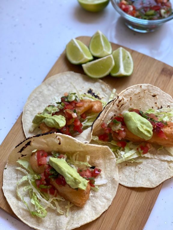 Eggplant Tacos with Avocado Crema