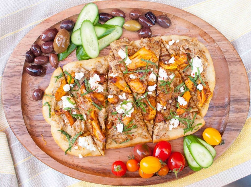 Eggplant and Caramelized Onion Flatbread