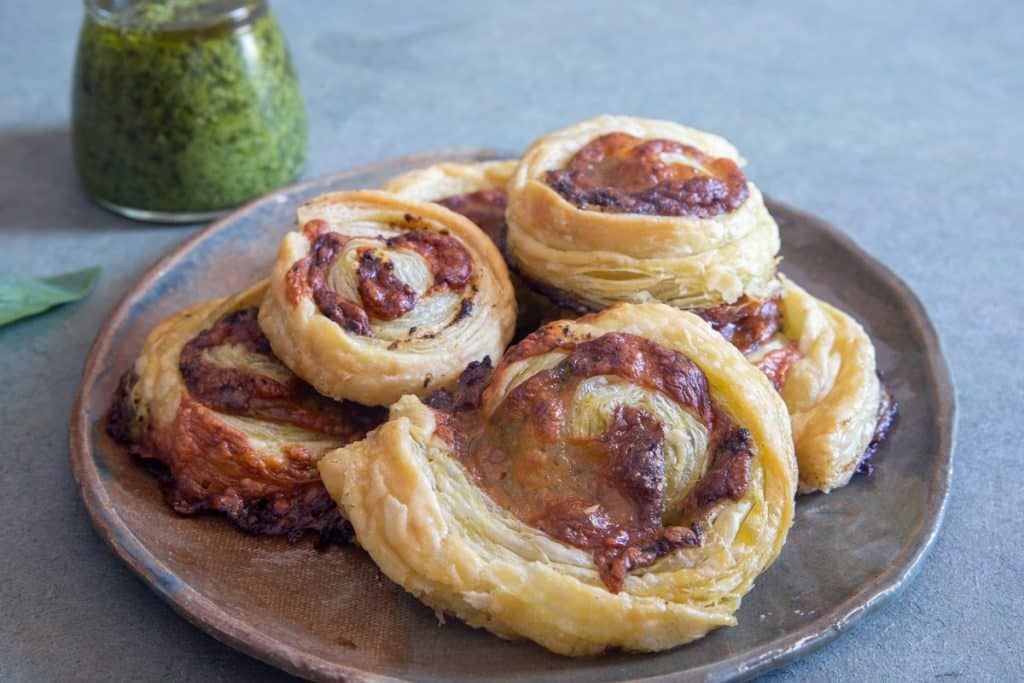 Eggplant and Pesto Pinwheels