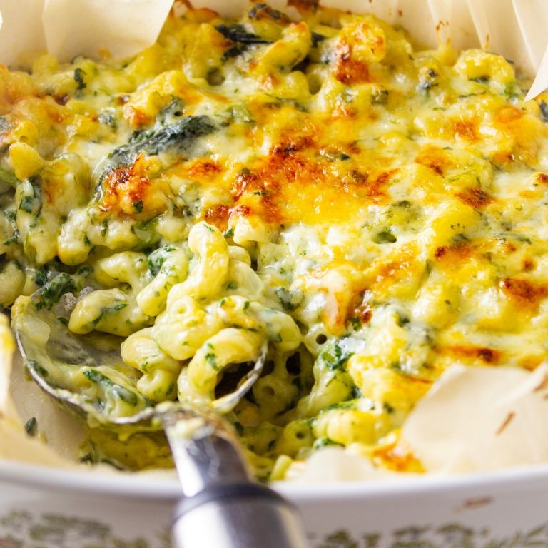 Elbow Noodle and Spinach Casserole