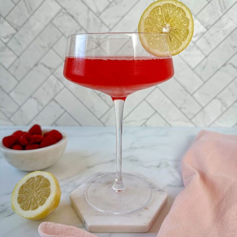 Elderflower Raspberry Martini with a Citrus Twist