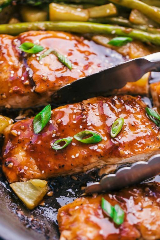Electric Skillet Teriyaki Salmon