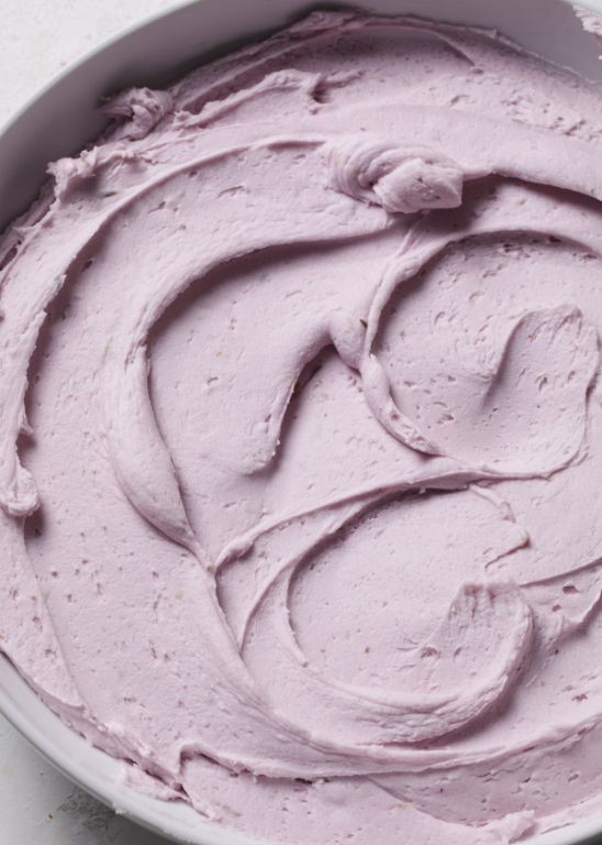 Elegant Whipped Vanilla Lavender Frosting