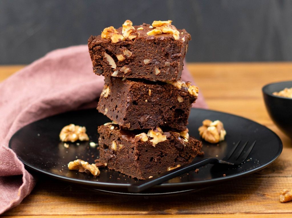 Espresso Brownies with Walnuts