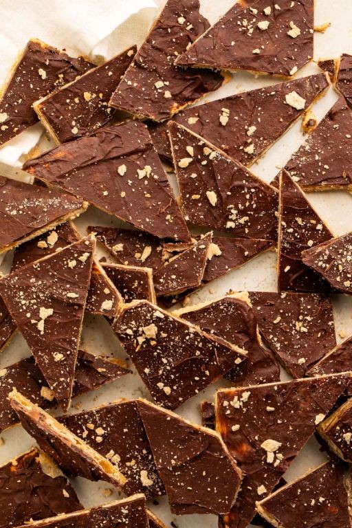 Espresso Glazed Saltine Toffee