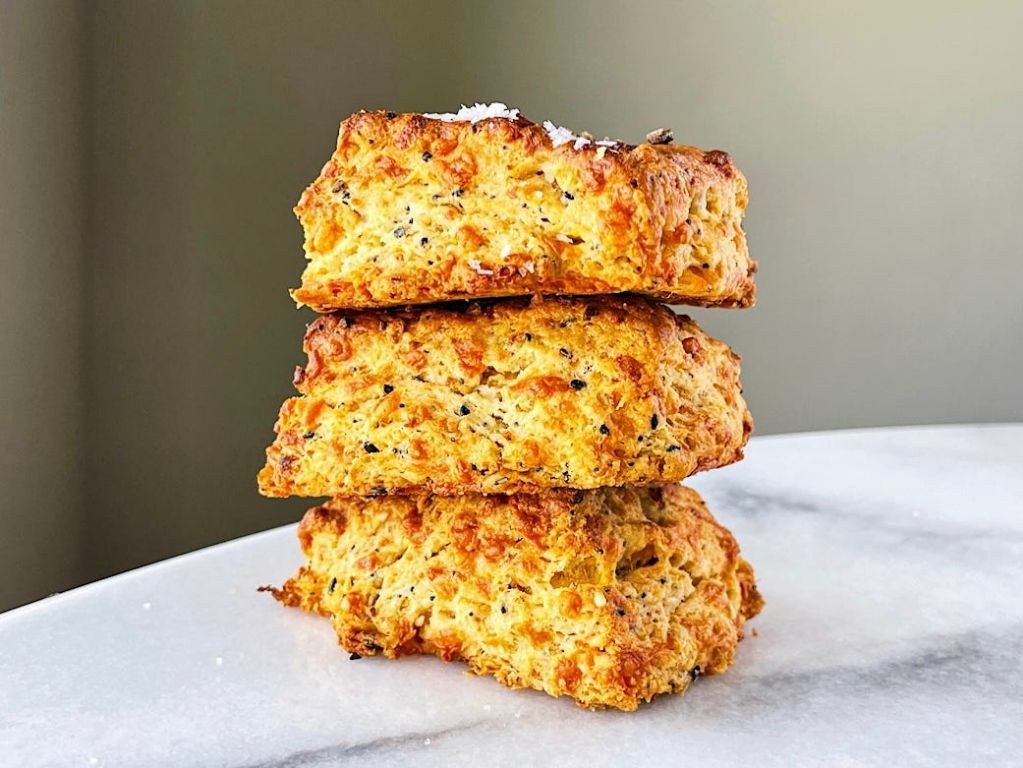 Everything Bagel Cheddar Biscuits