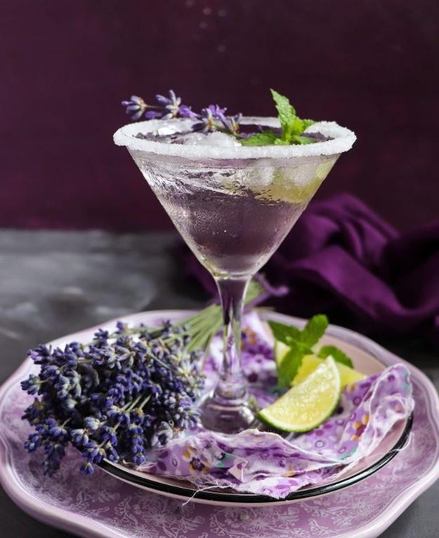 Extra Dry Martini with a Lavender Infusion