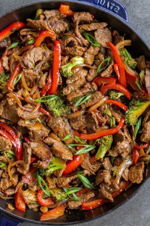 Eye of Round Steak Stir-Fry with Vegetables