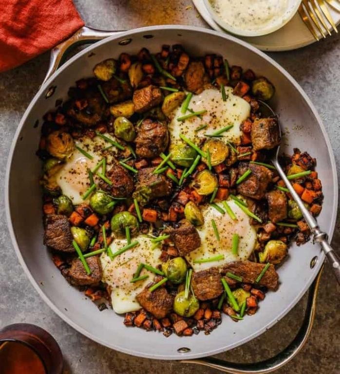 Eye of Round Steak and Potato Hash