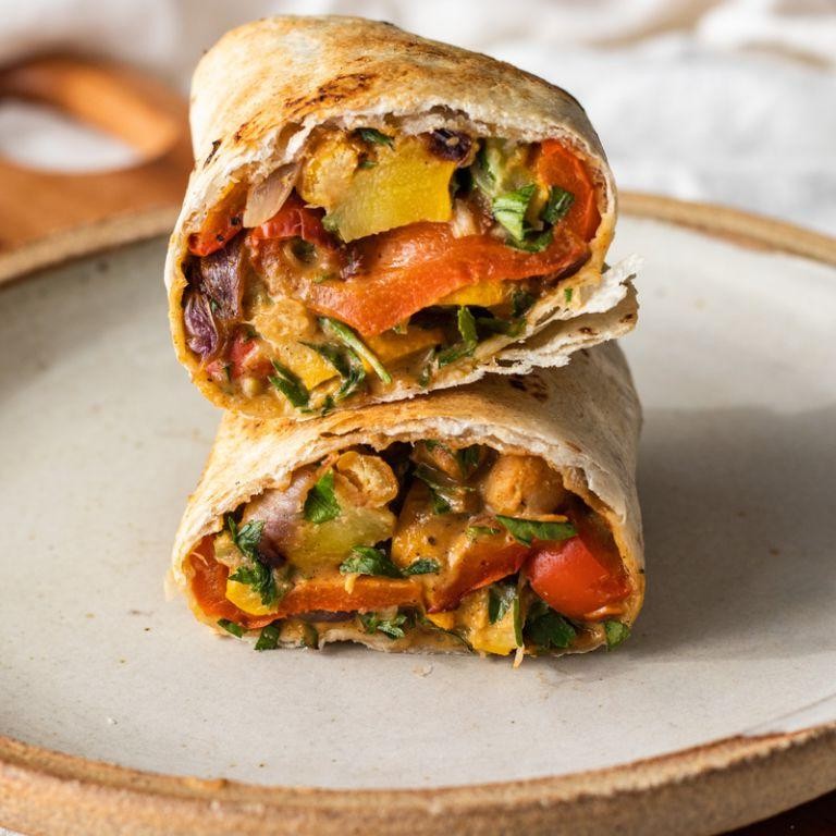Falafel Wrap with Tahini Sauce