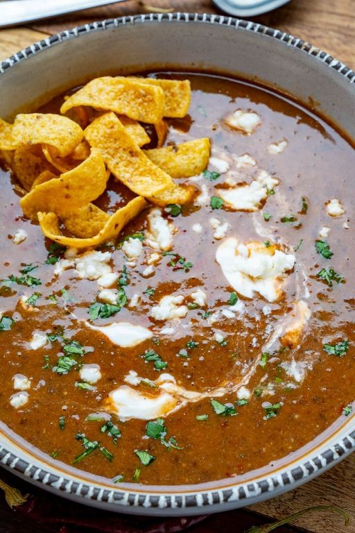 Fast Mexican Black Bean Soup