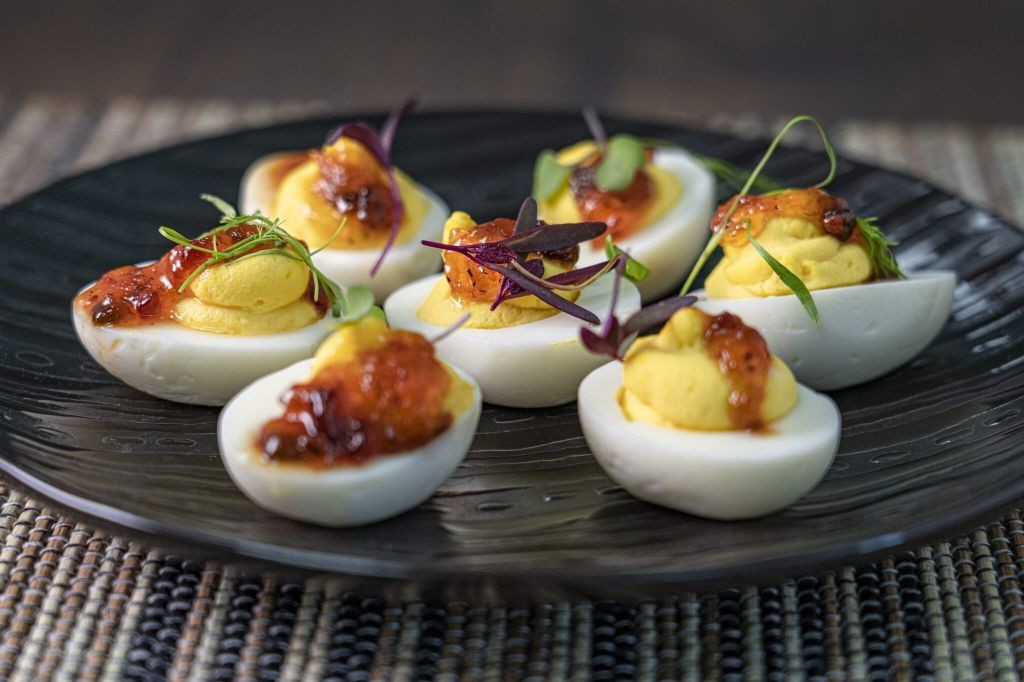 Fiery Habanero Deviled Eggs