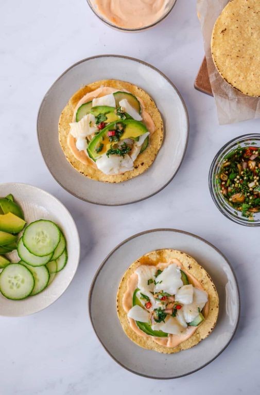 Finger Lime Ceviche with Sea Bass