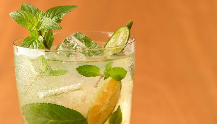 Finger Lime Mojito with Fresh Mint