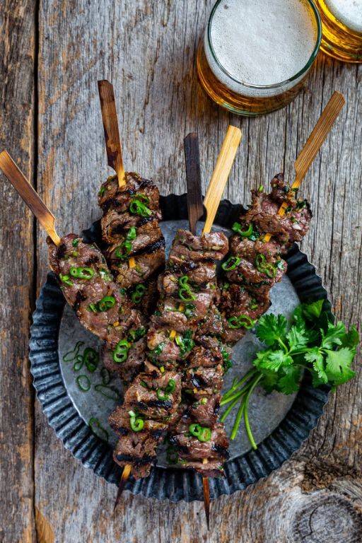 Fish Sauce Marinated Beef Skewers